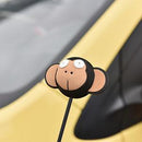 Cute Big Eyes Monkey Antenna Topper Eva Decorative Topper Balls for Auto Car SP