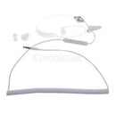 3.5mm Anti-radiation Air Tube Stereo Single Curly Earphone Headset With Mic