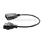 Car Error Fixing 12 Pin To 16 Pin OBD2 OBDII Scanner Cable Adapter For GM