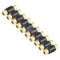 Black 10x Golden RCA AV Audio Video Coupler Female to Female Cable Connector