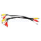 3 RCA Male Jack to 9 RCA Female Plug Splitter Audio Video AV Adapter Cable