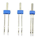 3 x Double Twin Needles Pins Sewing Machine Size 2.0/90,3.0/90,4.0/90 Set(Blue)