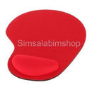 Soft Comfort Mousepad Mat W/ Gel Wrist Rest Support For Computer Laptop Red