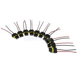 10pcs 9005 9006 Adapter Wiring Harness Sockets Wire For Headlights Fog Light