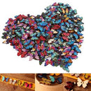 50Pcs Mixed Bulk Butterfly Phantom Wooden Sewing Buttons Scrapbooking 2 Holes