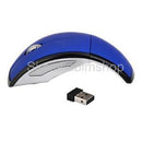 Laptop PC 2.4GHz Wireless Foldable Folding Arch Optical Mouse USB Mice Blue