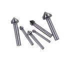 6pcs 3 Flute 90 Degree Hss Chamfer Cutter Bit Chamfering Countersink Drill Bits
