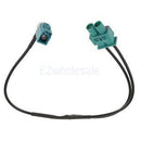 Dual Male Fakra to One Female Car Radio Aerial Antenna Adapter for VW AUDI