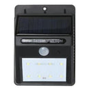 Waterproof 8 LED Solar Power PIR Motion Sensor Wall Light Outdoor Garden Lamp