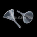 2x 60mm Plastic Clear Long Stem Gauge Funnel For Lab Tester Liquid Spout