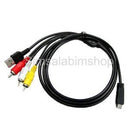 3in1 Camera Data Cable + A/V TV Cord for Sony DSC-350/DSC-380/DSC-390