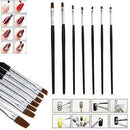 7Pcs Acrylic Nail Art Pen Tips UV Builder Gel Painting Brush Manicure Set Hot
