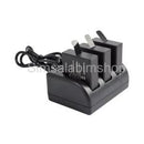 Triple 3-Channel Simultaneously Fast Speed Charger For GoPro Hero 5 Camera