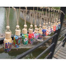 Printed Hanging Car Air Freshener Perfume Diffuser Fragrance Bottle Random Color
