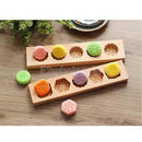 Chinese Traditional Mini Wooden Mid-autumn Festival Mooncake Mold -Flower