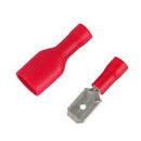 100Pcs Female&Male Spade Insulated Connectors Crimp Electrical Wire Terminal