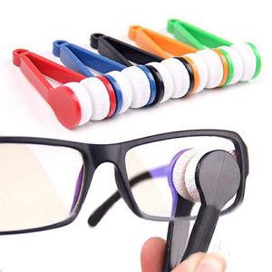 5pcs Mini Sun Glasses Eyeglass Microfiber Spectacles Cleaner Brush Cleaning Tool