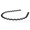Mens Women Unisex Black Wavy Hair Head Hoop Band Sport Headband Hairband Fashion