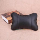 Travel Car Auto Seat Head Neck Rest Leather Cushion Pad HeadRest Bone Pillow