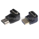 90 Degree+ 270 Degree Right Angle HDMI Male to Female HD Adapter for HDTV