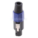 5 Pieces Professional 4-Pin Male Speaker Connector Jack Speaker Plug