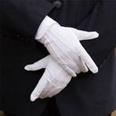 1Pair White Formal Gloves White Honor Guard Parade Santa Women Men Inspection oc