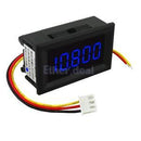 DC 3.5-30V Mini 5 Digit Digital Blue LED Voltmeter Volt Meter Panel Car