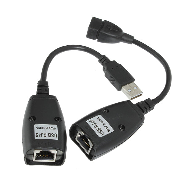 USB CAT5/CAT5E/6 RJ45 LAN EXTENSION ADAPTER CABLE 150ft
