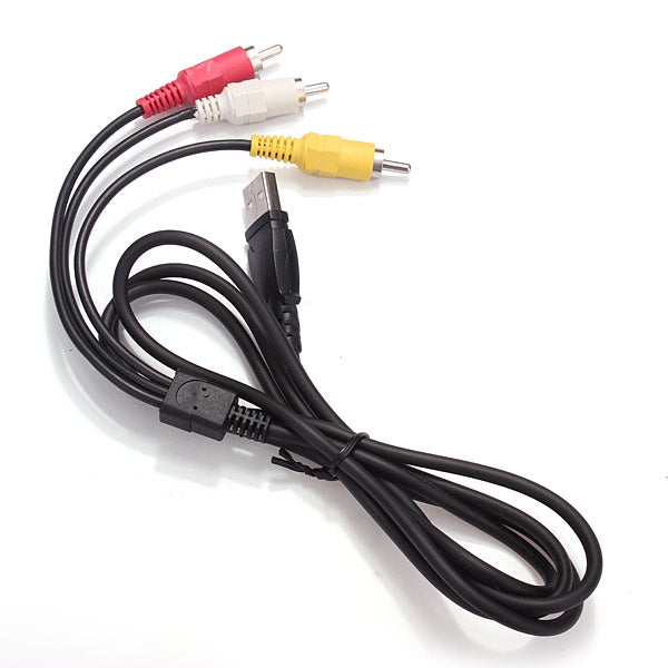 USB Male A to 3 RCA AV A/V TV Adapter Cord Audio Cable