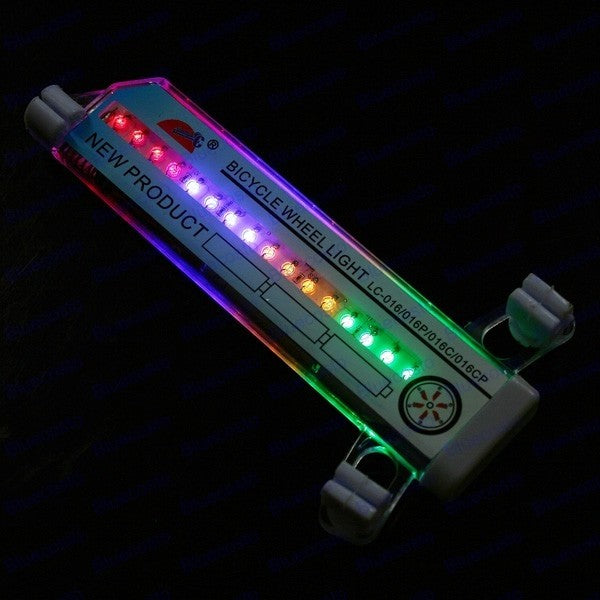 32 Change Cycling Bike Bicycle Tire Wheel Valve 16 Led Flashlight