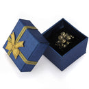 24pcs Bowknot Cube Jewelry Ring Earring Box Gift Box Hard Paper