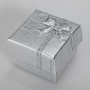 24pcs Bowknot Cube Jewelry Ring Earring Box Gift Box Hard Paper