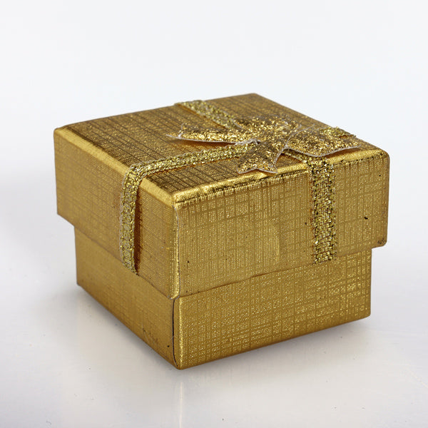 24pcs Bowknot Cube Jewelry Ring Earring Box Gift Box Hard Paper