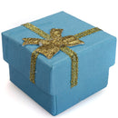 24pcs Bowknot Cube Jewelry Ring Earring Box Gift Box Hard Paper