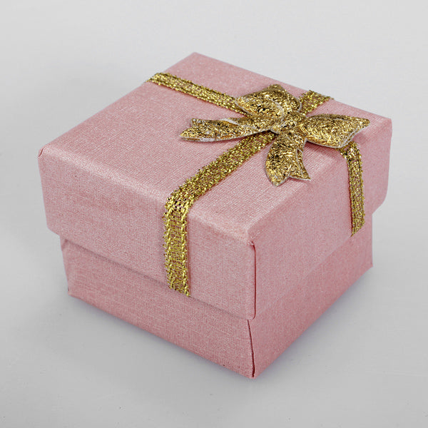 24pcs Bowknot Cube Jewelry Ring Earring Box Gift Box Hard Paper