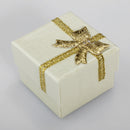 24pcs Bowknot Cube Jewelry Ring Earring Box Gift Box Hard Paper