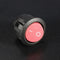 5Pcs Mini Round Red 2 Pin SPST ON-OFF Rocker Push Button Switch