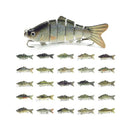 ZANLURE 10CM 19G Sinking Fishing Bait Lure 6 Sections Fish Hard Swimbait
