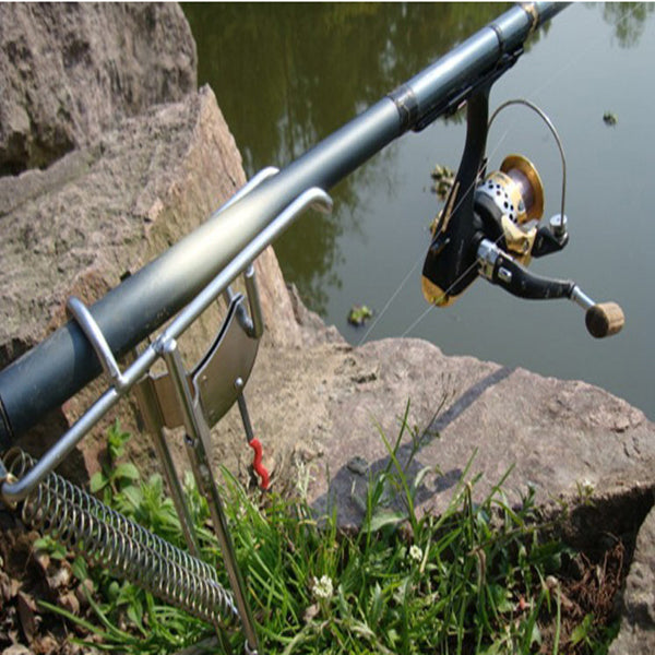 Double Spring Fishing Stand Bracket Fishing Rod Pole Stand Support Rod Pole Fishing Tackle Tools