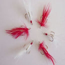 Fishing Treble hooks with Feather Bass hooks