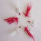 Fishing Treble hooks with Feather Bass hooks #4