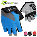 ROCKBROS Sports Cycling Bike GEL Silicone Half Finger Gloves