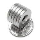 5Pcs Strong Magnets 20mmx3mm Hole 5mm Rare Earth Neodymium