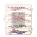 5 pcs 13.5cm20g Wood Shrimp Squid Lures Bait Bass Hooks