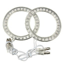Car Pair 30 LED SMD Lights Angel Eye Halo Lamps 60mm For BMW