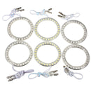 Car Pair 30 LED SMD Lights Angel Eye Halo Lamps 60mm For BMW
