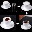 8Pcs Halloween Cappuccino Latte Art Coffee Stencils Duster Cake Icing Spray