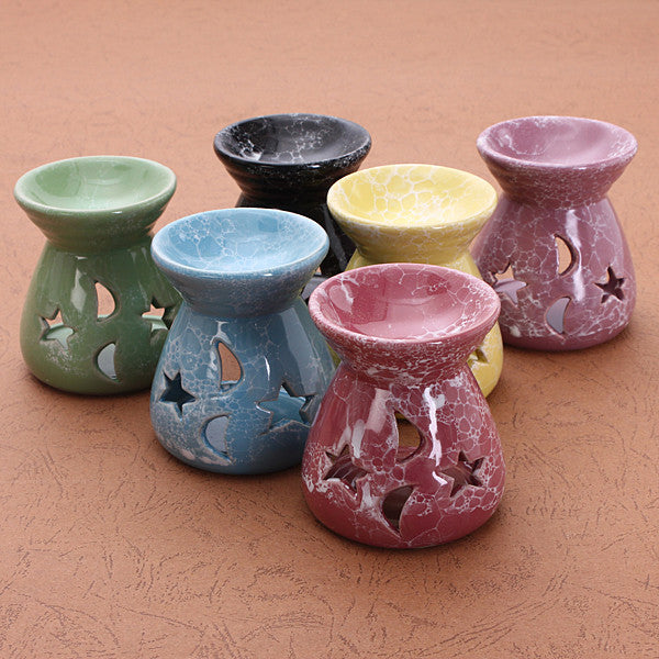 Ceramic Candle Holder Fragrance Oil Burners Lavender Aromatherapy Scent Gift