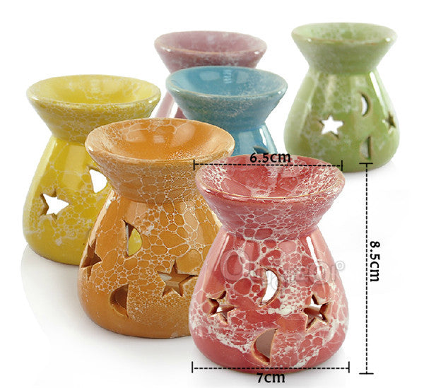 Ceramic Candle Holder Fragrance Oil Burners Lavender Aromatherapy Scent Gift