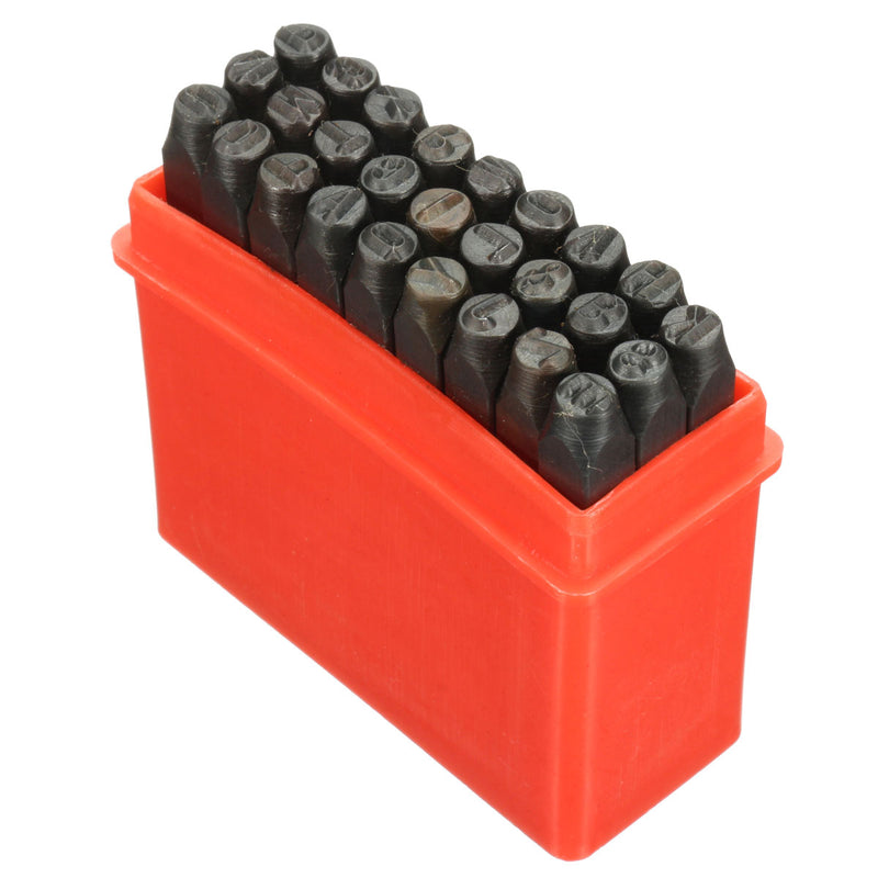 36pcs 4mm Stamps Letters Alphabet Numbers Set Punch Steel Metal Tool Craft